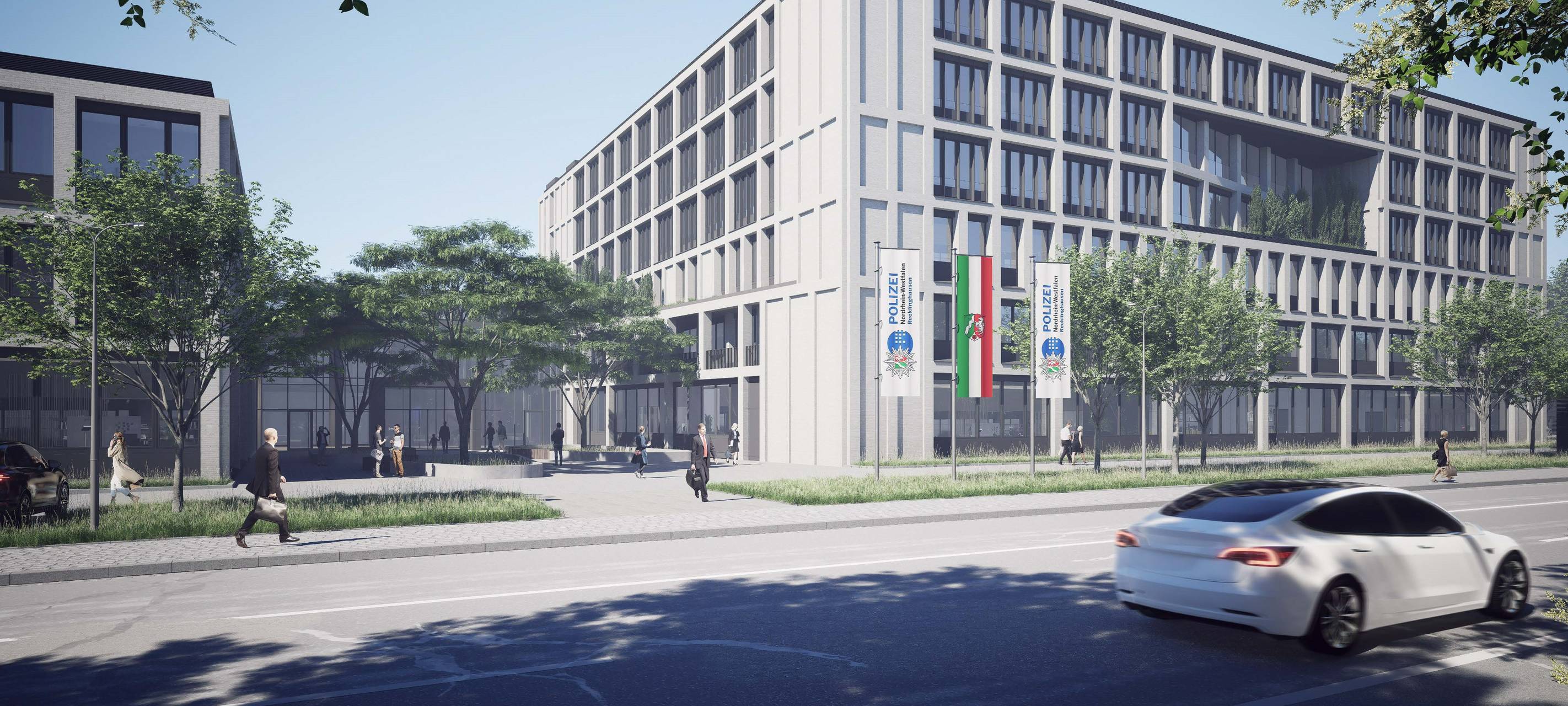 Recklinghausen: Spatenstich für neues Polizeigebäude