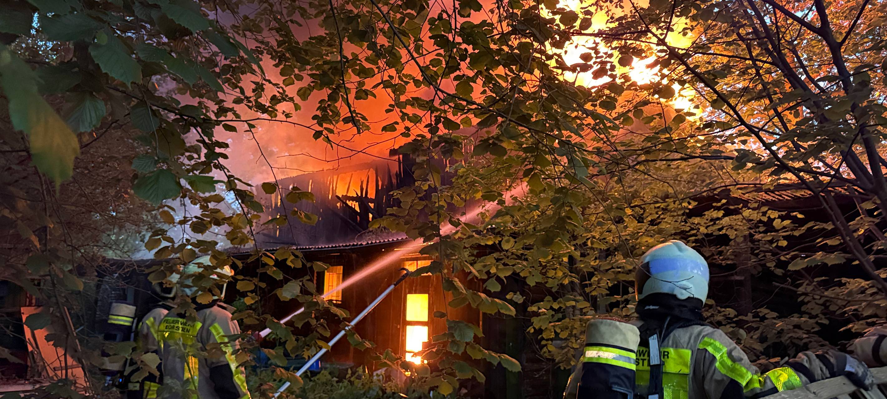 Feuer in Dorstener Waldstück