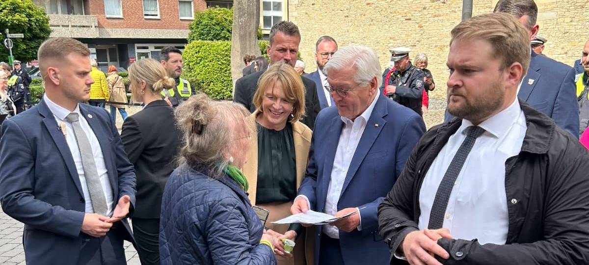 Bundespräsident Steinmeier gerade in Dorsten