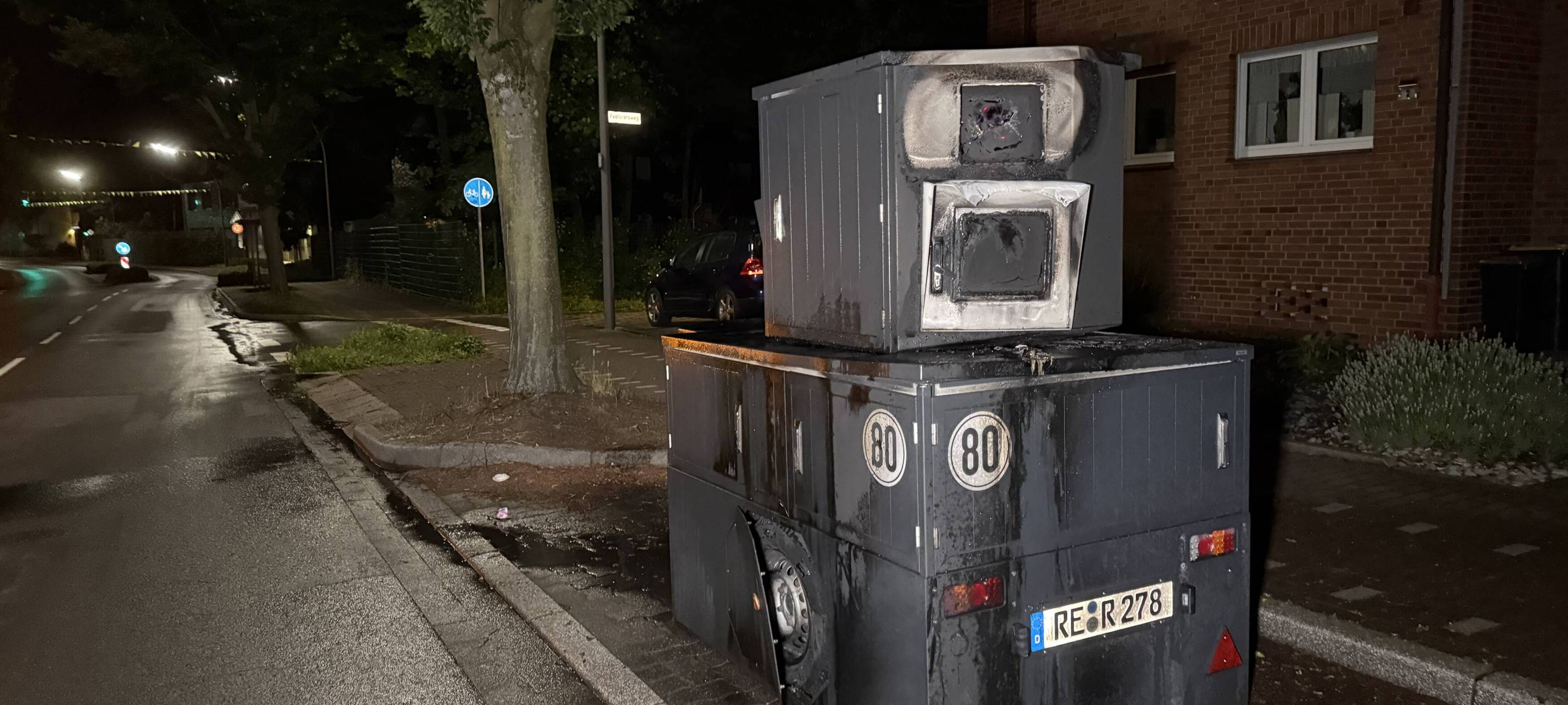 In Oer-Erkenschwick hat ein Panzerblitzer gebrannt.
