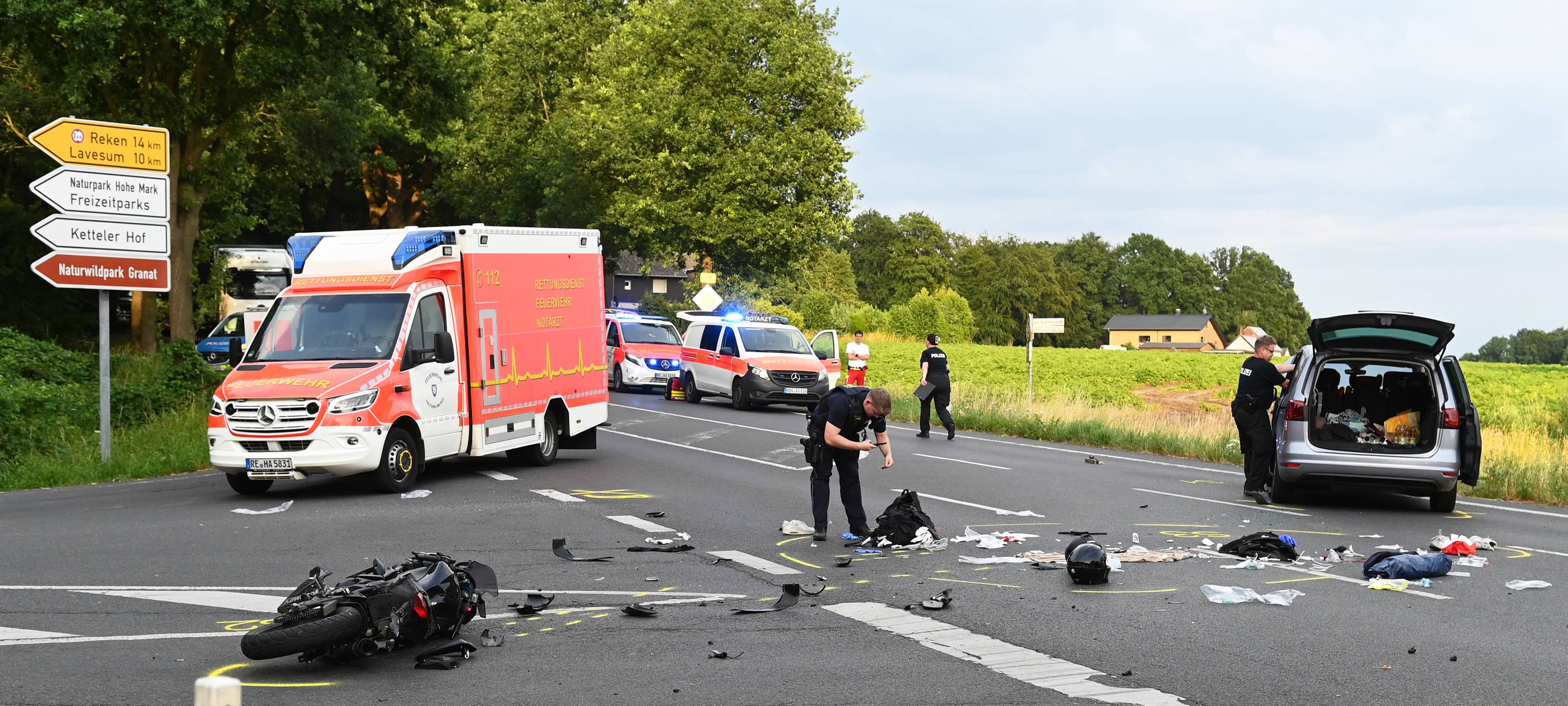 Nach Motorradunfall in Haltern: 17-Jährige gestorben