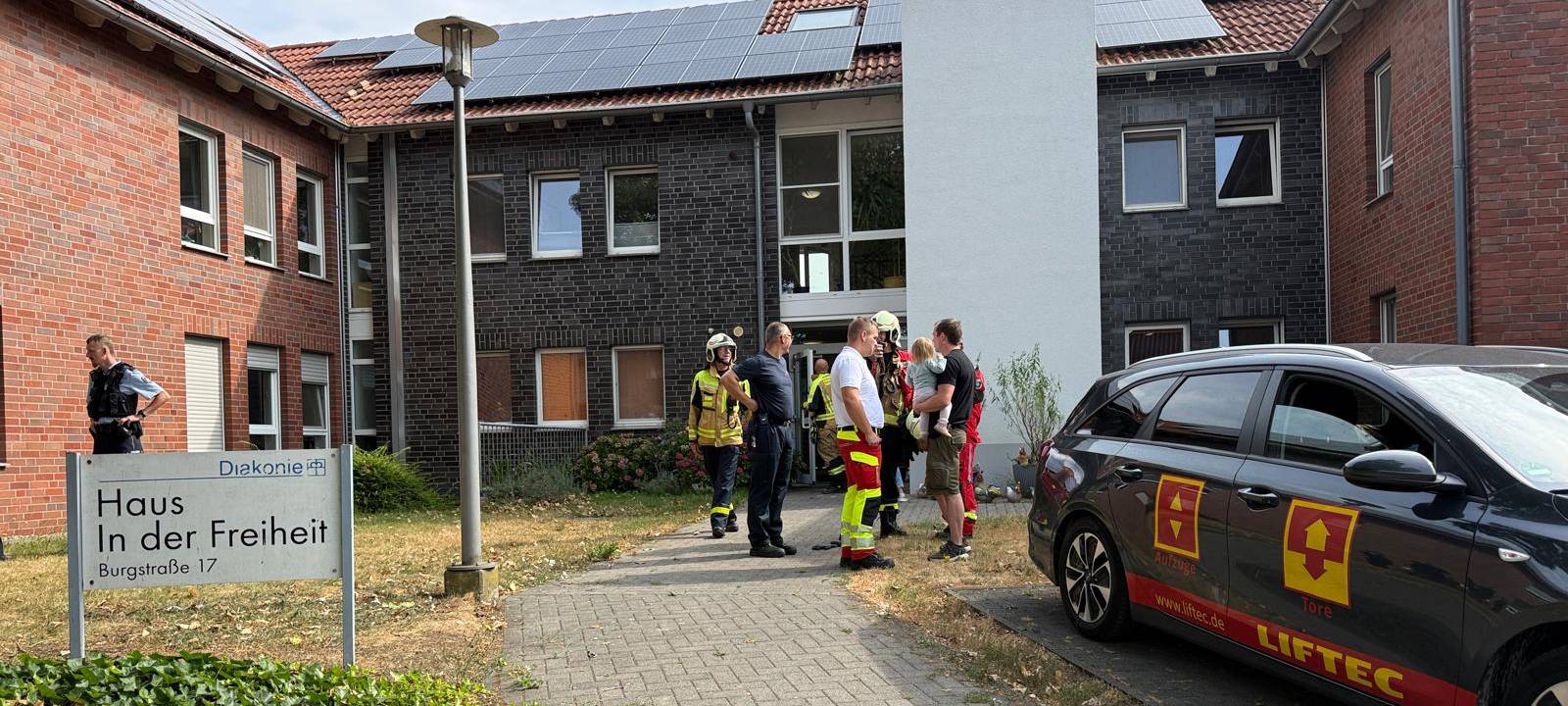 Haltern: Bewusstlose Person aus Fahrstuhlschacht gerettet