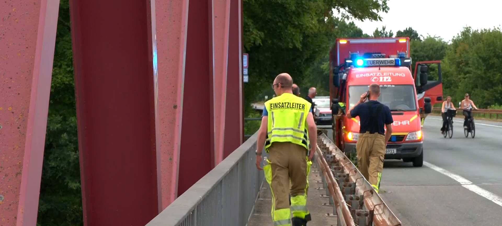 Ölspur auf Datteln-Hamm-Kanal: Feuerwehr im Einsatz