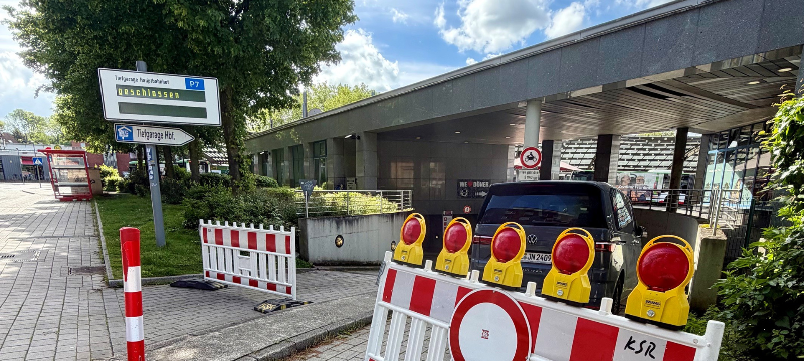 Tiefgarage am Busbahnhof Recklinghausen wieder geöffnet
