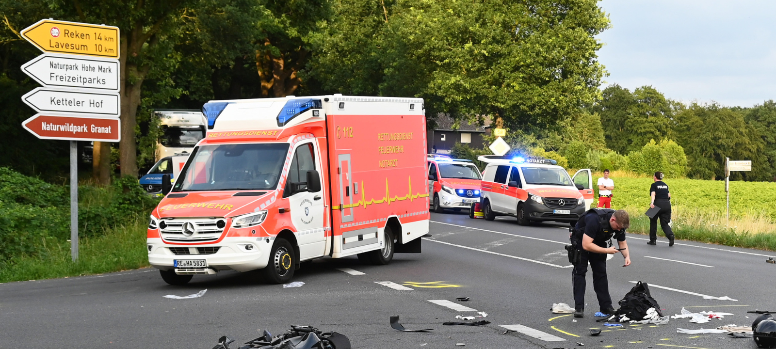 Haltern: Neue Tempolimits nach tödlichem Unfall auf B58
